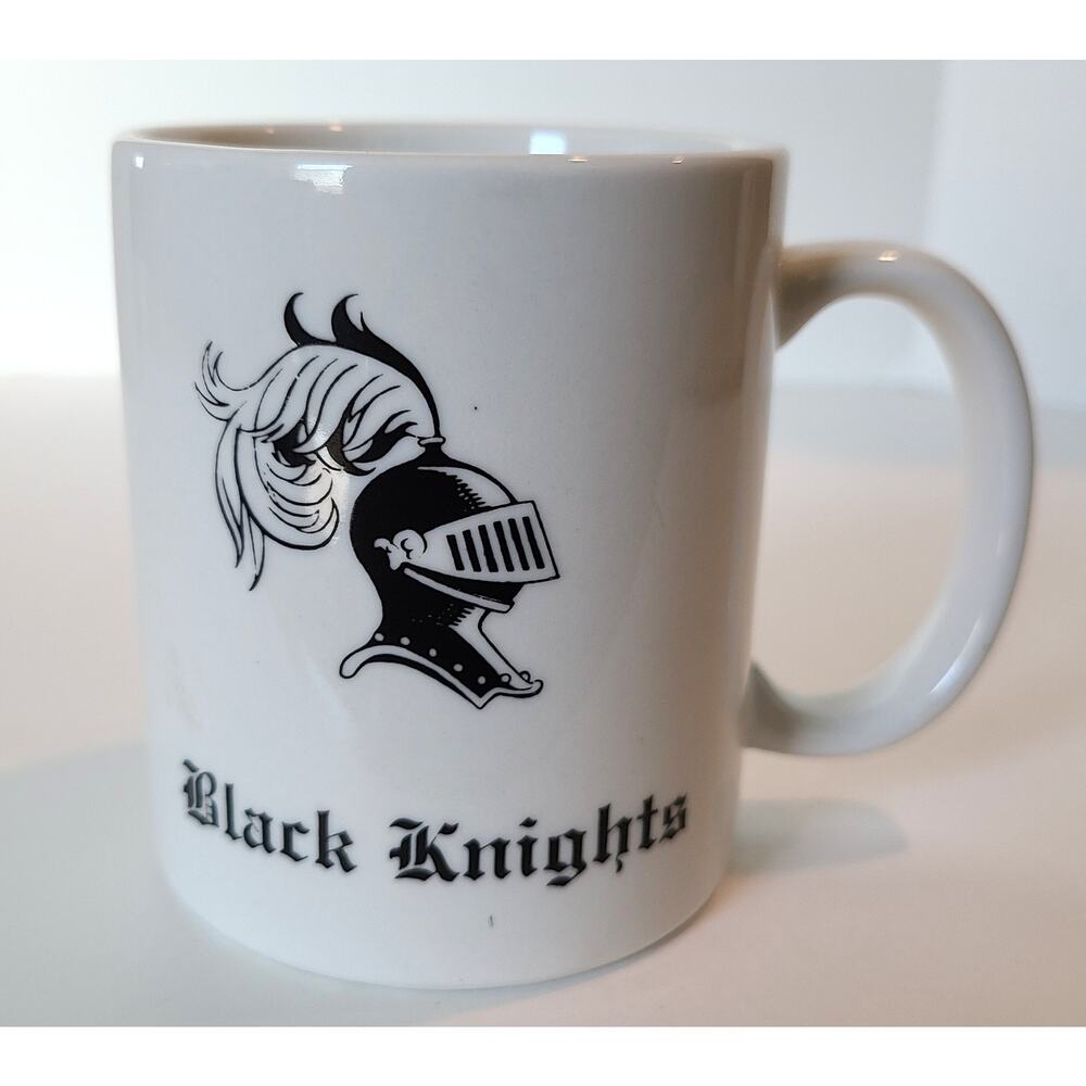 Mug Black Knights USAF Air Force Rodeo Champions White Ceramic 8 oz Vintage 1996